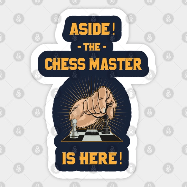 Funny Chess Lover Quote Sticker by Design Seventytwo